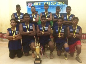 The Champion Crows team for the boys