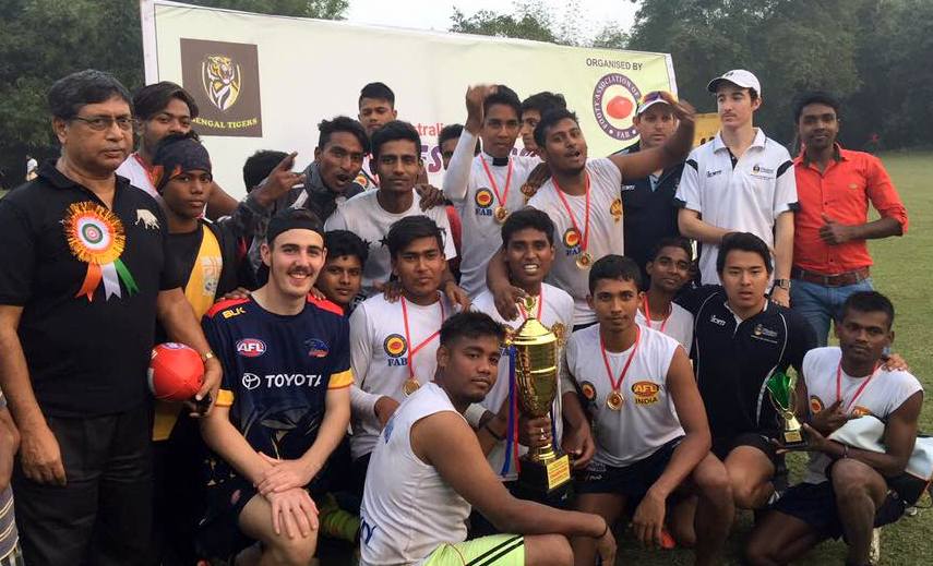 Winners of the 3rd Bengal State Championship 2016 with the Flinders University students