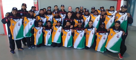Kevin Sheedy with the Essendon Indian team